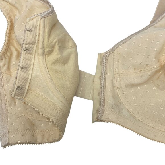 NWT Amoena 38B Nude Greta Mastectomy Bra Wire Free Front Back Closure Comfort - Picture 5 of 12